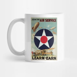 WW2 Vintage Air Force Poster Mug